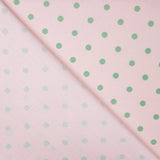 Popelín Estampado Flamenca Lunar 7mm Verde Agua - Ribes y Casals