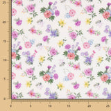 Popelín Estampado Flamenca Flor Creto Crudo - Ribes y Casals