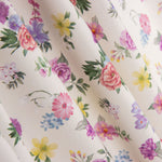 Popelín Estampado Flamenca Flor Creto Crudo - Ribes y Casals