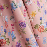 Popelín Estampado Flamenca Flor Creto Rosa - Ribes y Casals