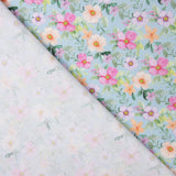 Popelín Estampado Flamenca Flor Hawa Azul - Ribes y Casals