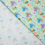 Popelín Estampado Flamenca Flor Hawa Verde - Ribes y Casals
