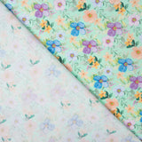 Popelín Estampado Flamenca Flor Hawa Verde - Ribes y Casals