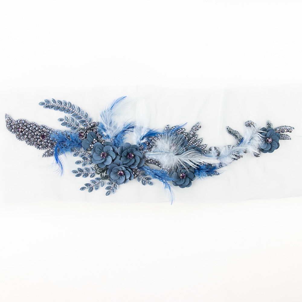 Aplique Pedrería Milena Azul - Ribes y Casals