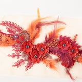 Aplique Pedrería Milena Rojo - Ribes y Casals