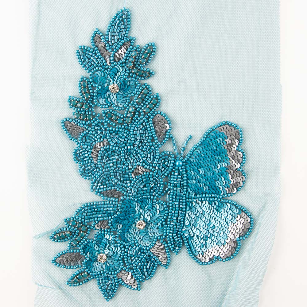 Aplique Pedrería Maud Turquesa - Ribes y Casals