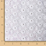 Bordado Suizo Margaritas Retro Blanco - Ribes y Casals