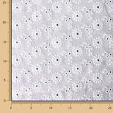 Bordado Suizo Margaritas Retro Blanco - Ribes y Casals