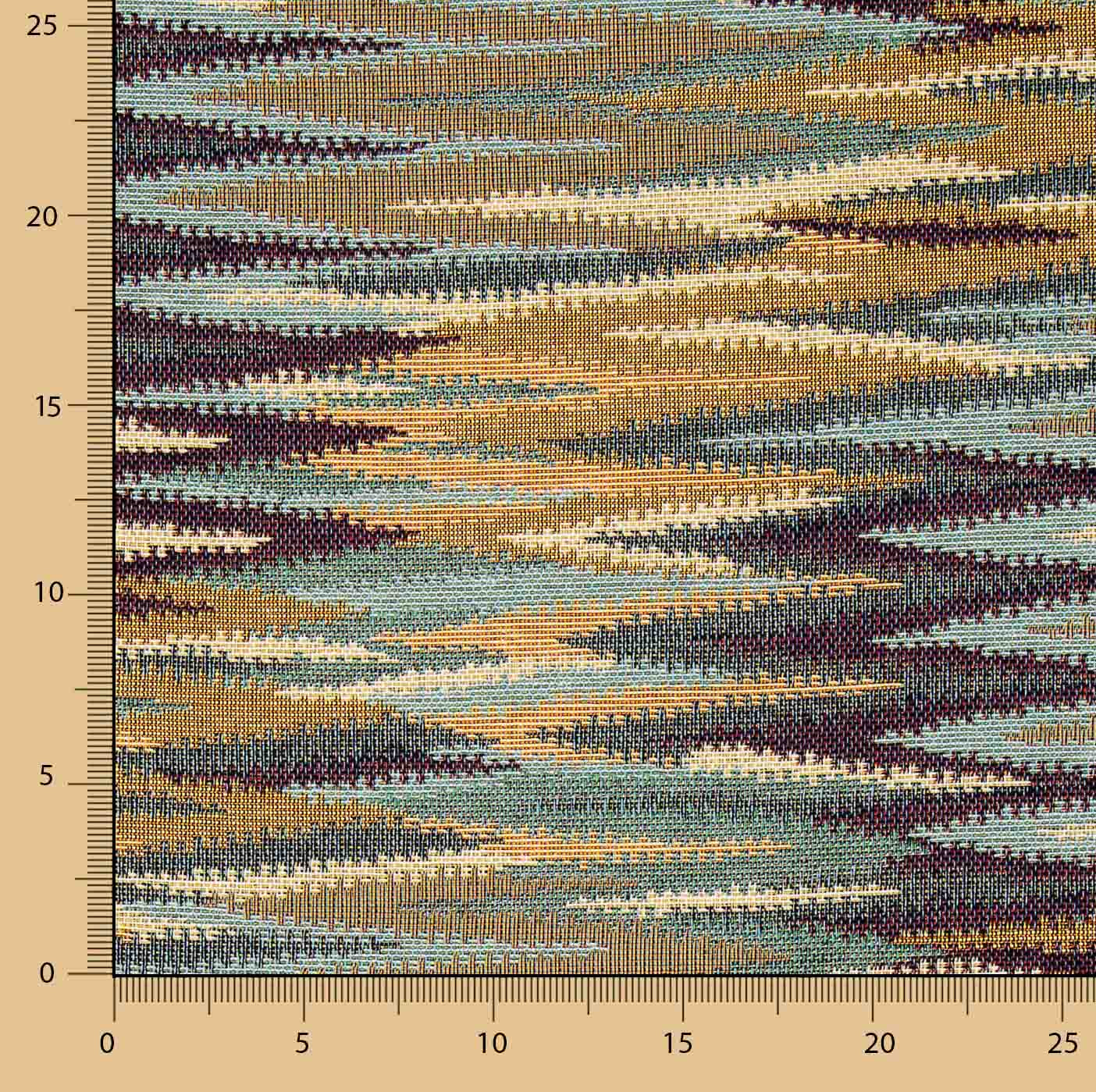 Gobelino Ikat Rayas Multicolor Tierra - Ribes y Casals