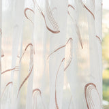 Visillo Bordado Pluma Rosa - Ribes y Casals