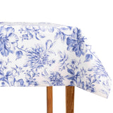 Mantelería Antimanchas Floral Azul Clásico - Ribes y Casals