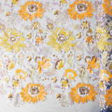 Tul Lentejuela Plana Flores Eau - Ribes y Casals