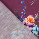 Rústico Estampado Floral Burdeos - Ribes y Casals