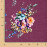 Rústico Estampado Floral Burdeos - Ribes y Casals