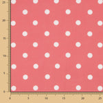 Tela Rústico Estampado Lunar 7mm Coral - Ribes y Casals