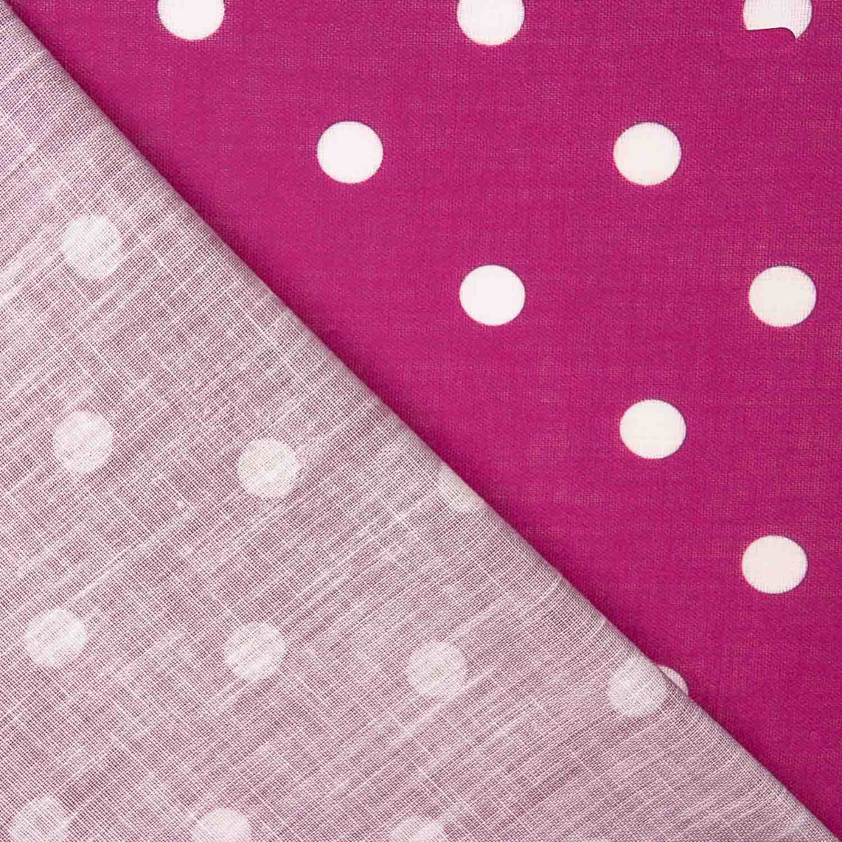 Tela Rústico Estampado Lunar 7mm Fucsia - Ribes y Casals