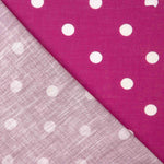 Tela Rústico Estampado Lunar 7mm Fucsia - Ribes y Casals