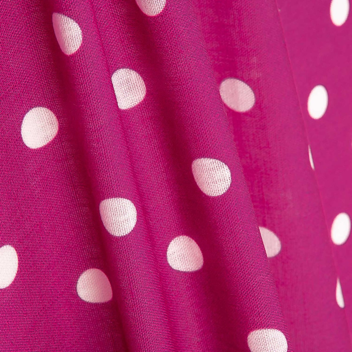 Tela Rústico Estampado Lunar 7mm Fucsia - Ribes y Casals