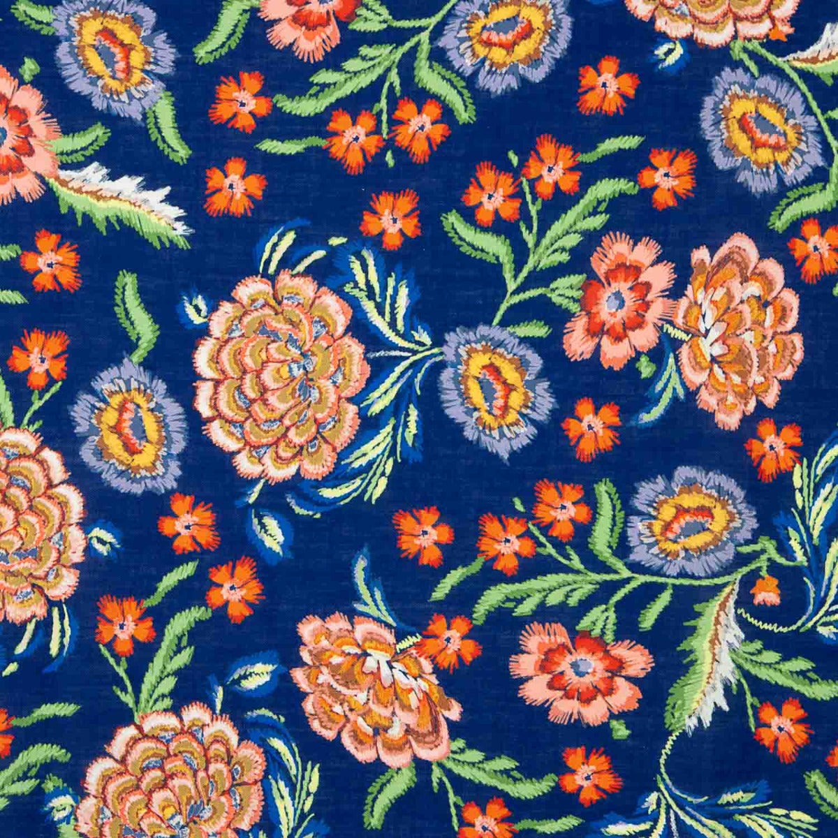 Tela Rústico Estampado Manila Azul - Ribes y Casals