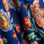 Tela Rústico Estampado Manila Azul - Ribes y Casals