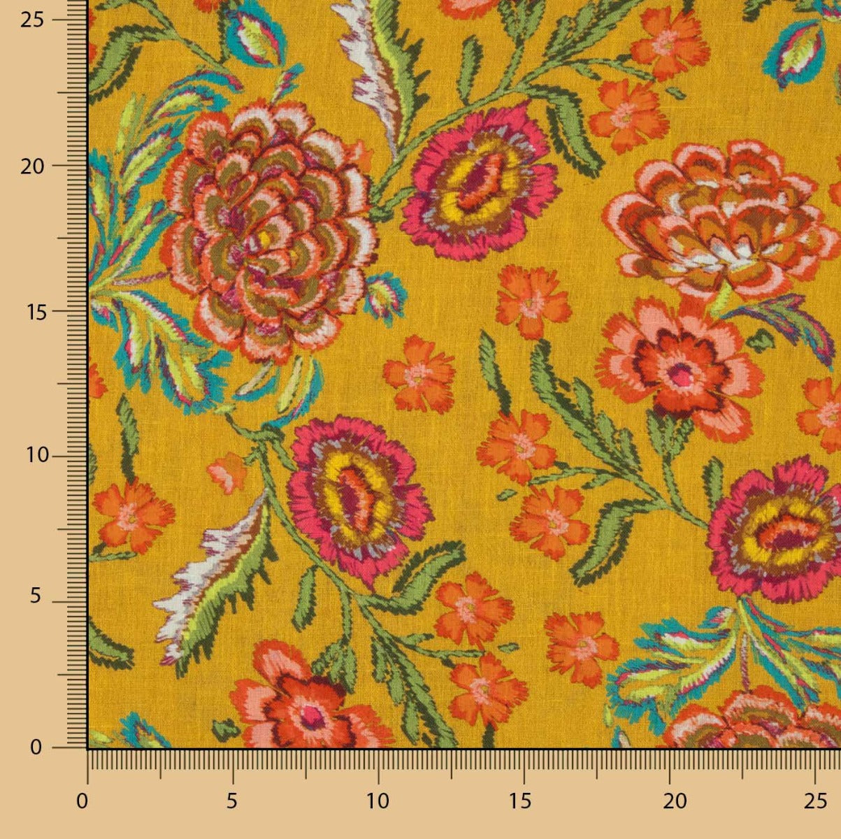 Tela Rústico Estampado Manila Albero - Ribes y Casals