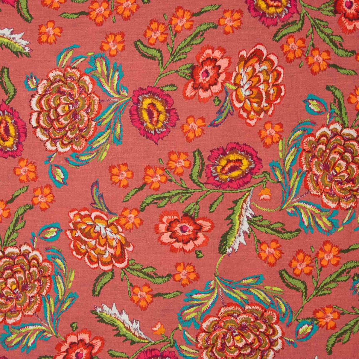 Tela Rústico Estampado Manila Caldera - Ribes y Casals