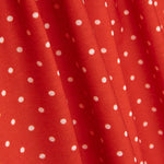 Tela Rústico Estampado Lunar 3mm Rojo - Ribes y Casals