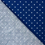 Tela Rústico Estampado Lunar 3mm Azulón - Ribes y Casals