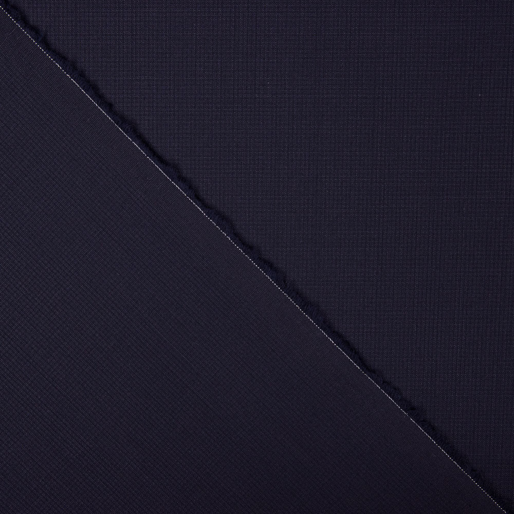 Retal Lana Fría Cuadrillé Marino 185x150 cm - Ribes y Casals