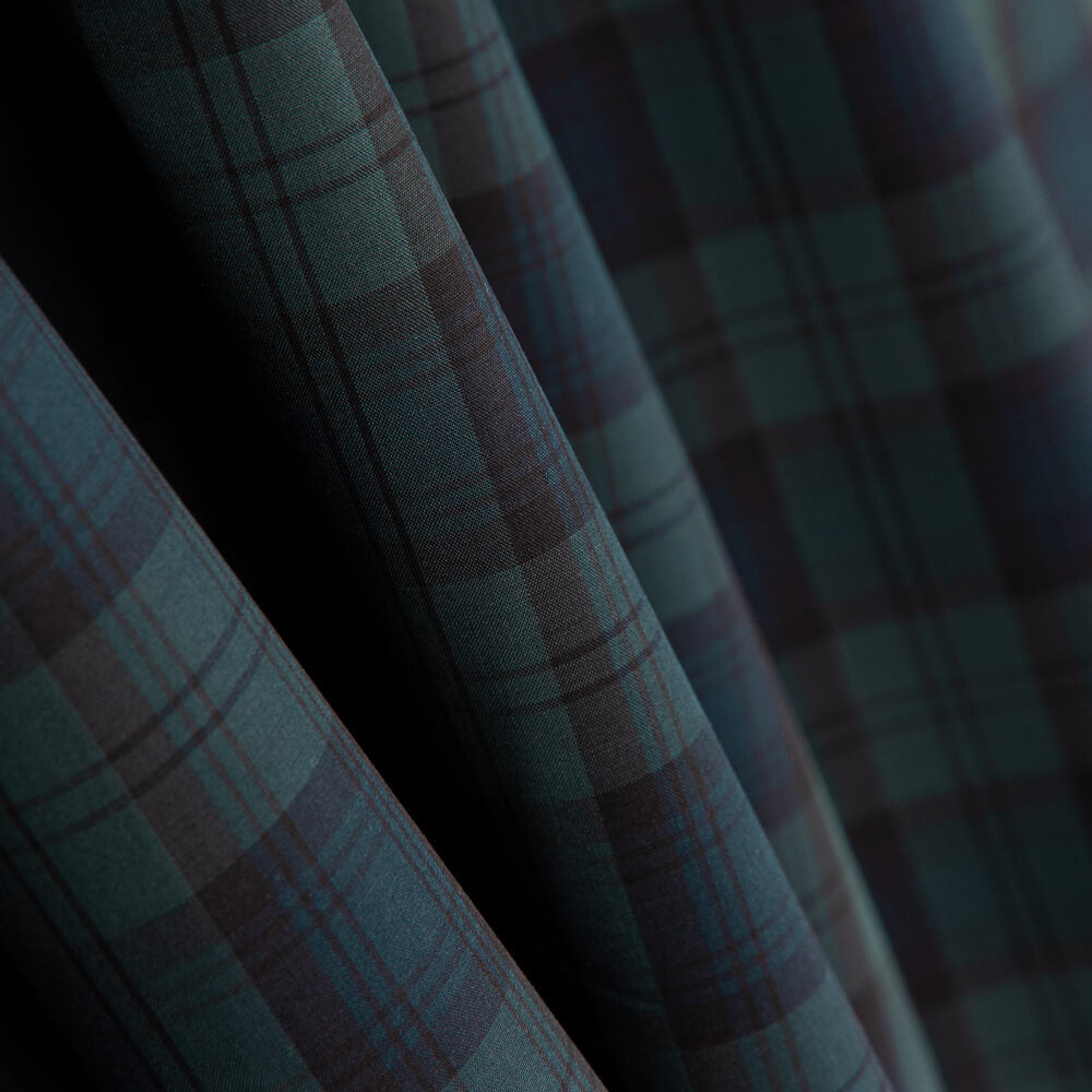 Camisería Algodón Tartán Verde Oscuro - Ribes y Casals