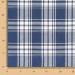 Viyela Cuadro Kansas Azul-Blanco - Ribes y Casals