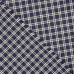 Viyela Cuadro Boston Marino-Gris - Ribes y Casals