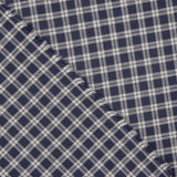 Viyela Cuadro Boston Marino-Gris - Ribes y Casals