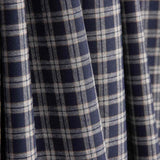 Viyela Cuadro Boston Marino-Gris - Ribes y Casals