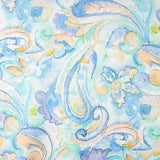 Satén Seda Natural Savona Azul Suave - Ribes y Casals