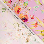 Satén Seda Natural Cremona Magenta - Ribes y Casals