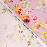 Satén Seda Natural Cremona Magenta - Ribes y Casals