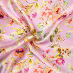 Satén Seda Natural Cremona Magenta - Ribes y Casals