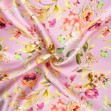 Satén Seda Natural Cremona Magenta - Ribes y Casals