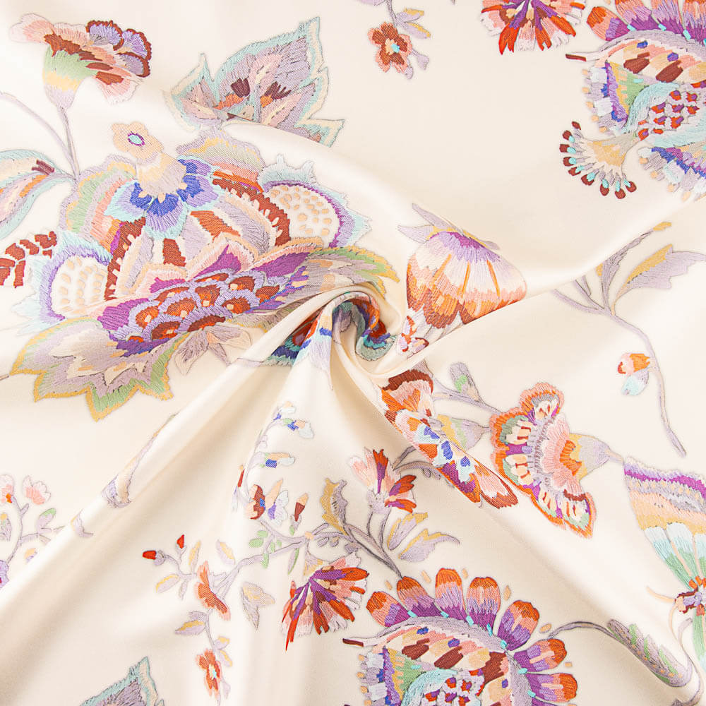 Twill de Seda Natural Butterfly - Ribes y Casals