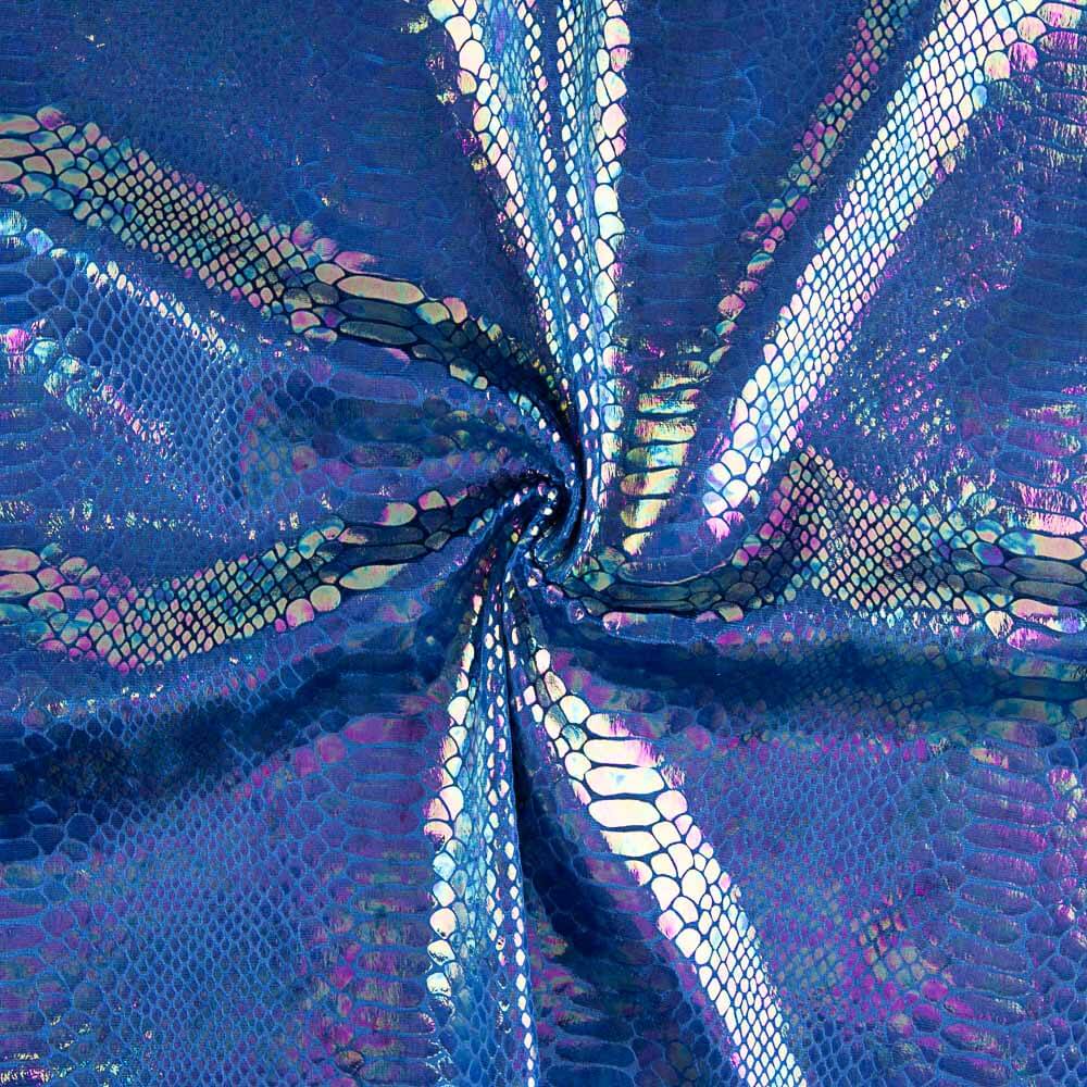 Velvet Spandex Snake Azul - Ribes y Casals