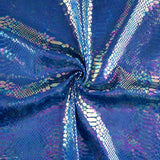 Velvet Spandex Snake Azul - Ribes y Casals