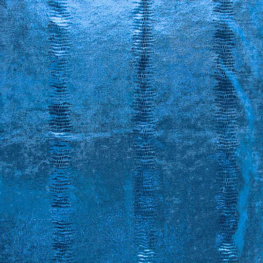 Velvet Spandex Lizard Azul Royal - Ribes y Casals