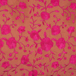 Mantón Bordado Fucsia Tencel Coral - Ribes y Casals