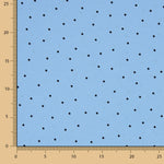 Crep Poliéster Mucha Caída Lunar Mini Azul - Ribes y Casals