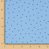 Crep Poliéster Mucha Caída Lunar Mini Azul - Ribes y Casals