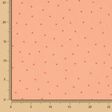 Crep Poliéster Mucha Caída Lunar Mini Coral - Ribes y Casals