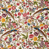 Crep Poliéster Mucha Caída Estampado Mantón Colibrí Crudo - Ribes y Casals