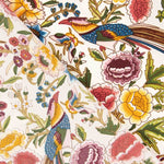 Crep Poliéster Mucha Caída Estampado Mantón Colibrí Crudo - Ribes y Casals