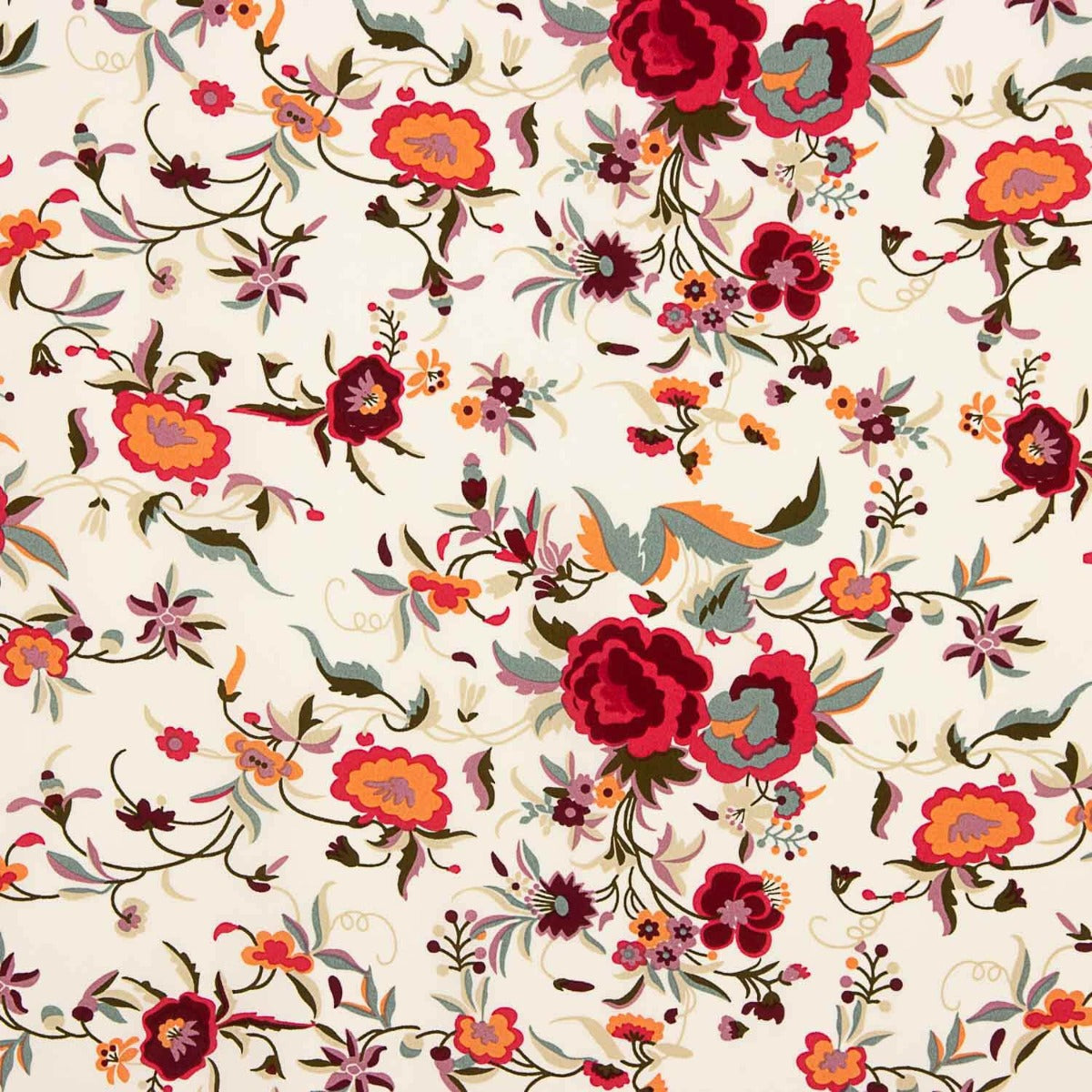 Crep Poliéster Mucha Caída Estampado Mantón Crudo - Ribes y Casals